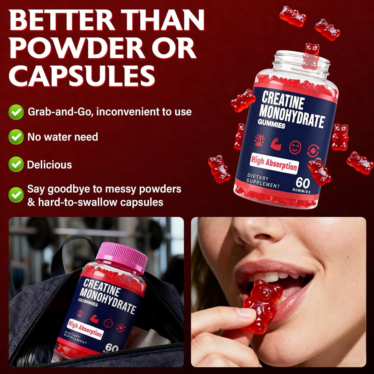 Trupretty Creatine Monohydrate Gummies opened package