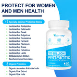 Trupretty Probiotics 200 Billion CFU bottle side view