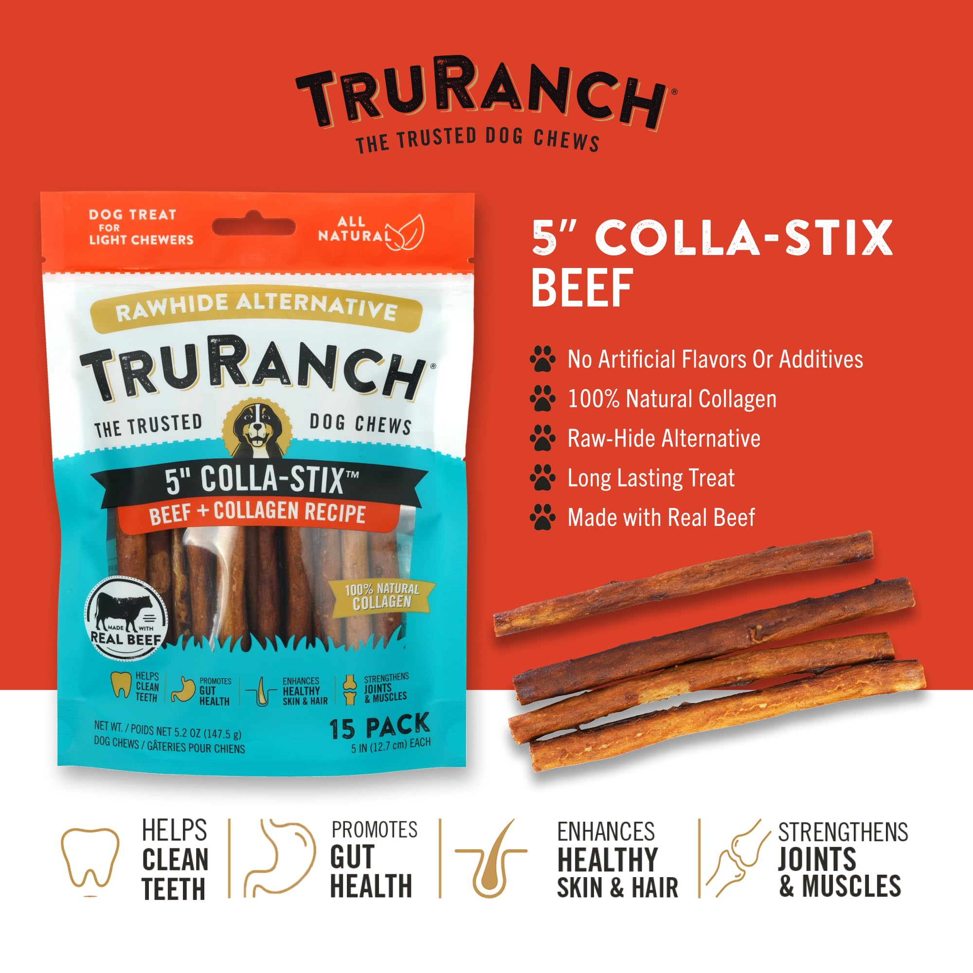 TRURANCH Collagen Sticks showing individual sticks