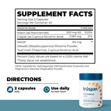 TRŪSPAN NAD+ Support Supplement capsules close-up