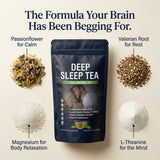 Truth Leaves Deep Sleep Bedtime Tea ingredients displayed