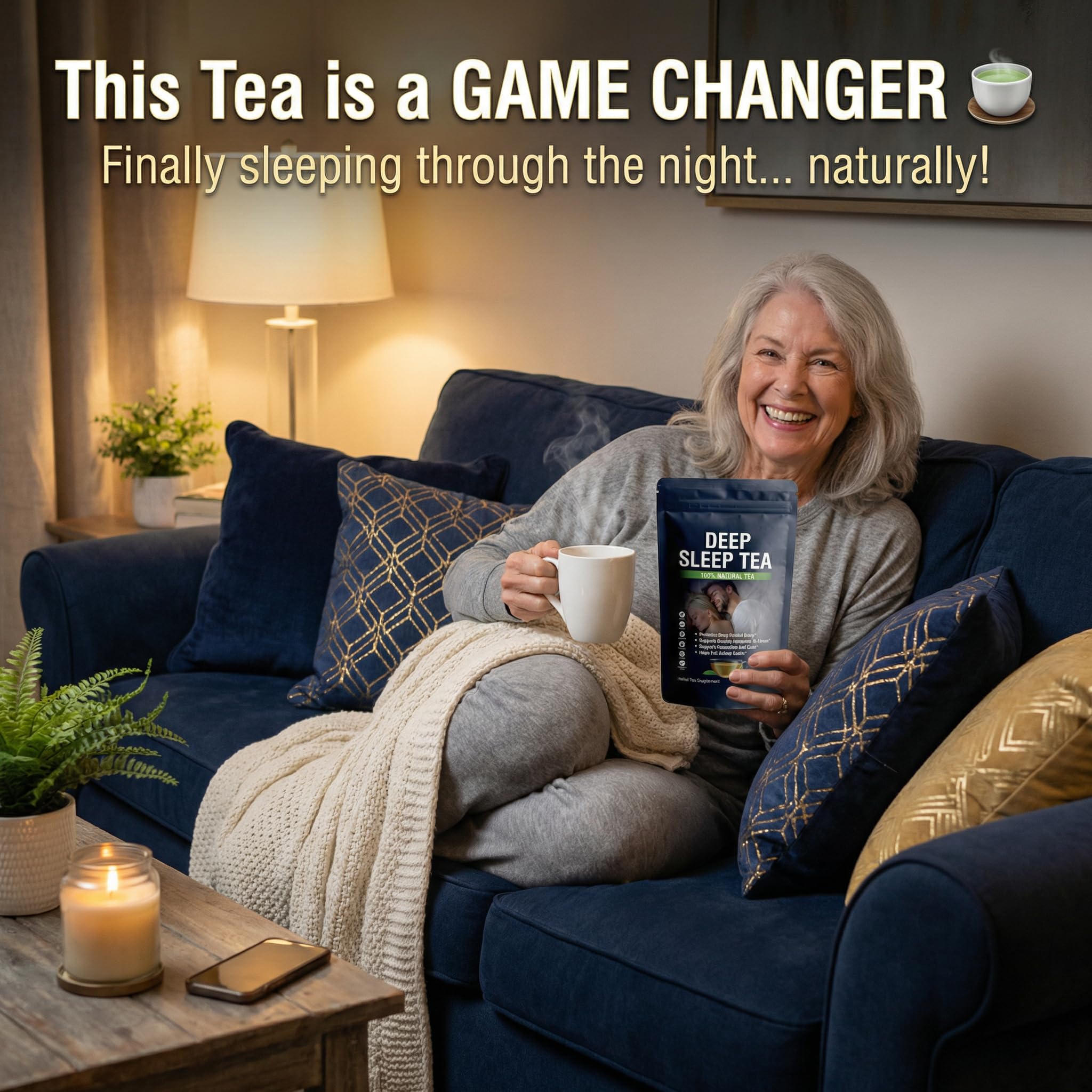 Truth Leaves Deep Sleep Bedtime Tea with calming herbs