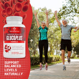 TRUTHENTICS GlucoPlus capsule bottle with label