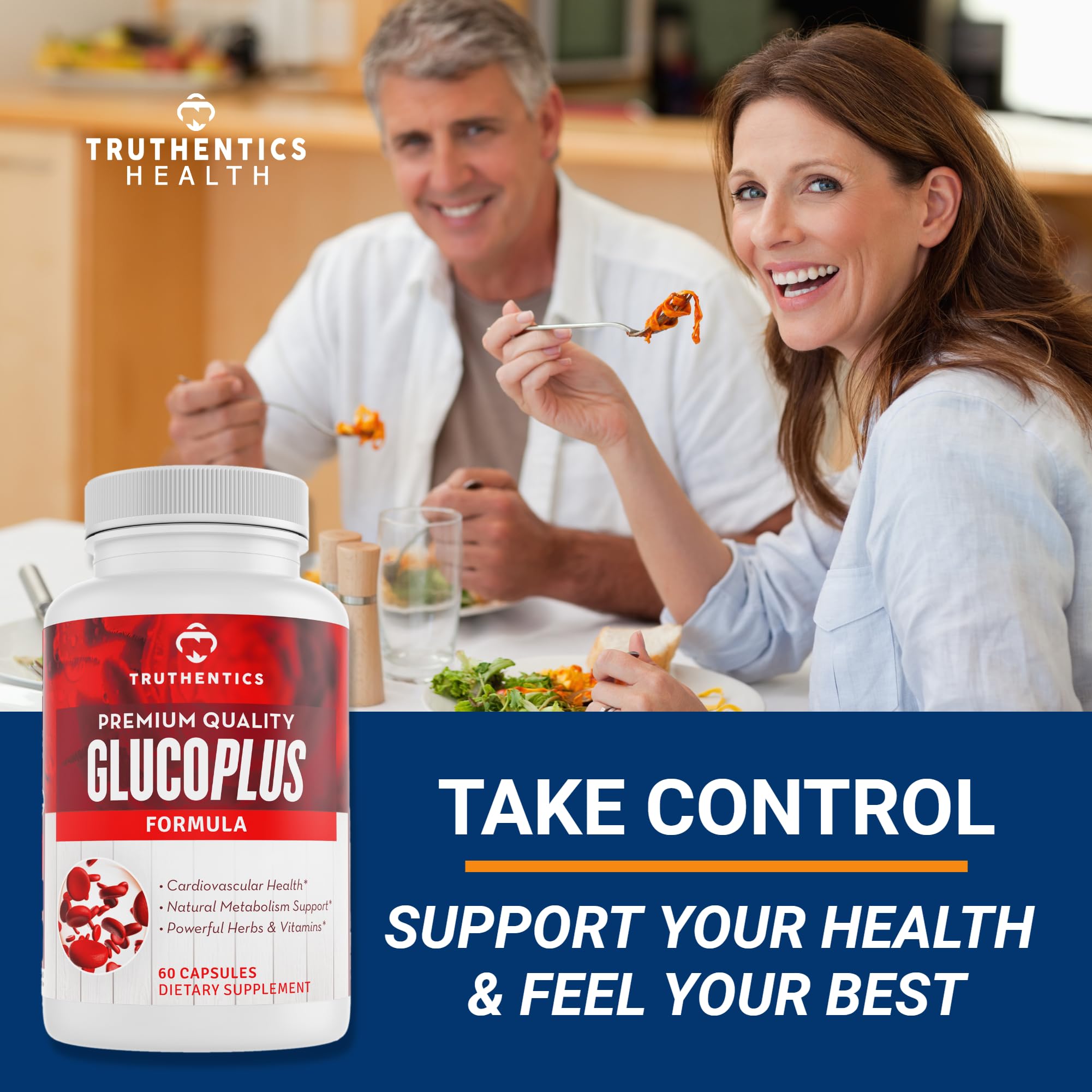 TRUTHENTICS GlucoPlus ingredients list close-up