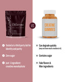 Truvani Creatine Monohydrate 454g packaging with a scoop