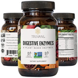 Truvani Multi-Enzymes Supplement bottle with a measuring spoon