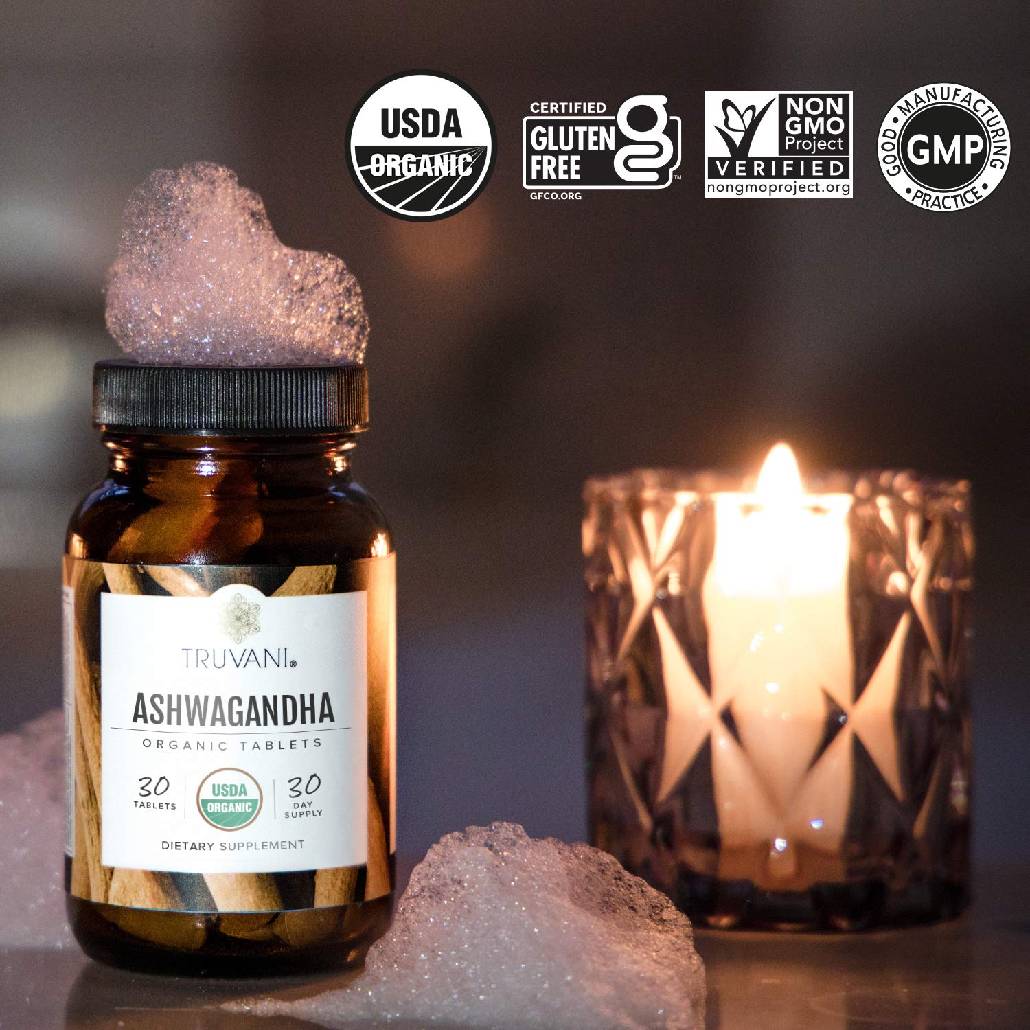 Truvani Organic Ashwagandha Supplement lifestyle scene