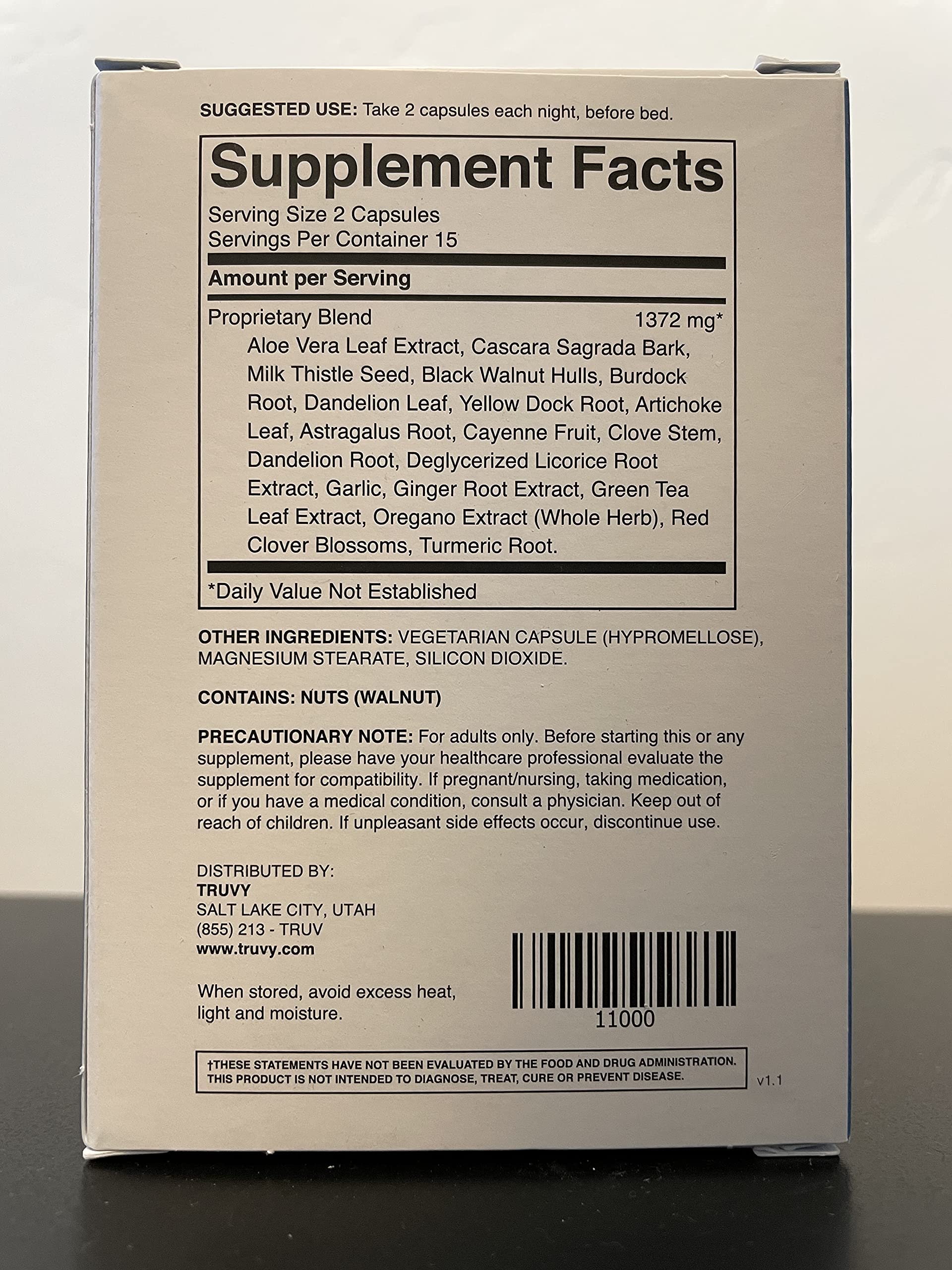 Truvy daily Support Capsules showing capsule texture