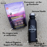 TruWild Kombucha Powder 227g on a kitchen counter
