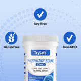 TrySafe Blended Vitamin & Mineral Supplement 300mg Phosphatidylserine capsule close-up