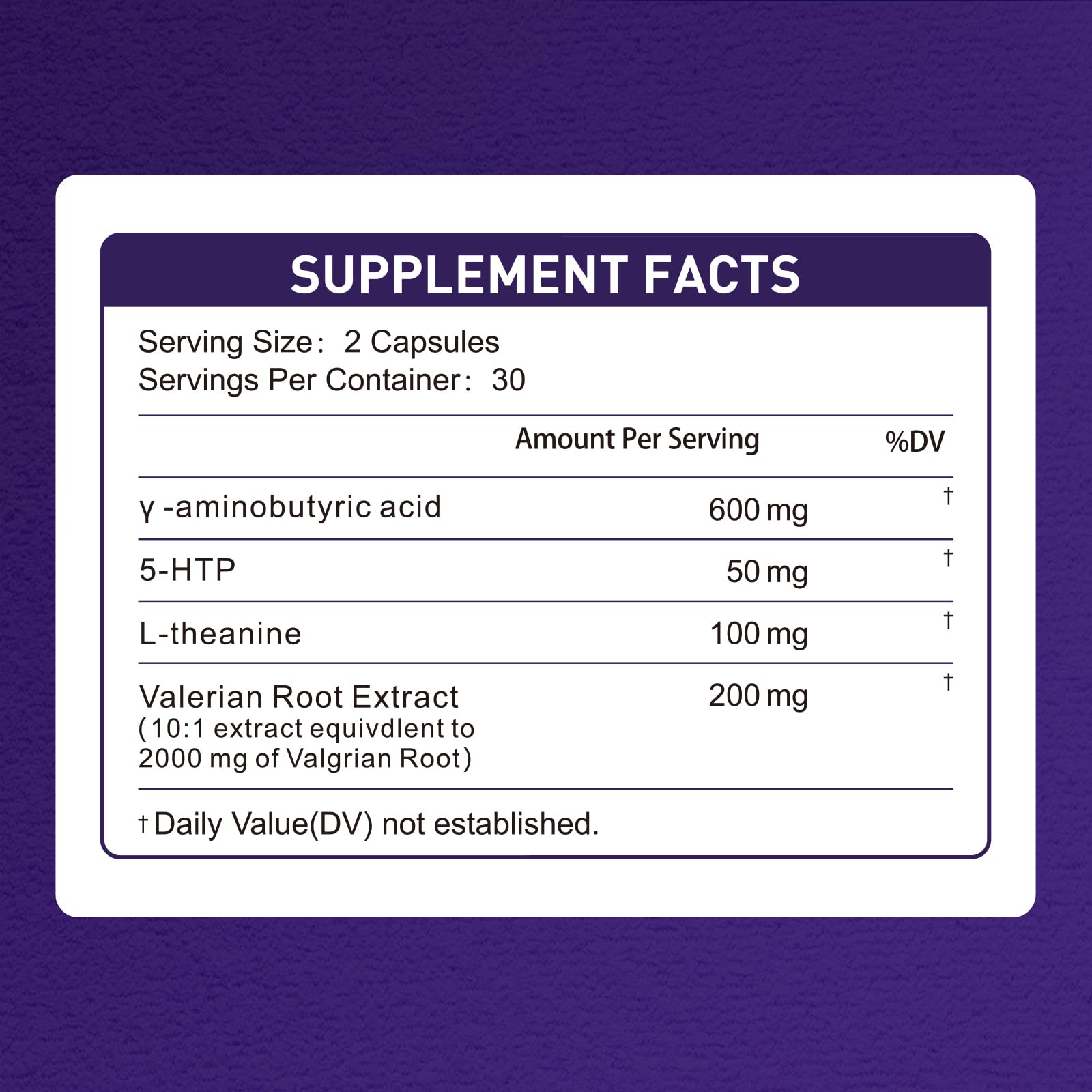 TrySafe GABA Sleep Aid 600mg capsules inside bottle