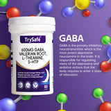 TrySafe GABA Sleep Aid 600mg ingredients list