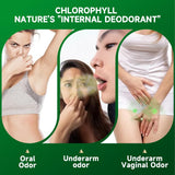TrySafe Natural Chlorophyll Capsules 950MG with Spirulina and Chlorella