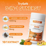 TrySafe Turmeric Curcumin Supplement 1200mg ingredients list