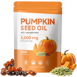 TTGUMMYAMAL Pumpkin Seed Oil & Saw Palmetto 300 Softgels front view