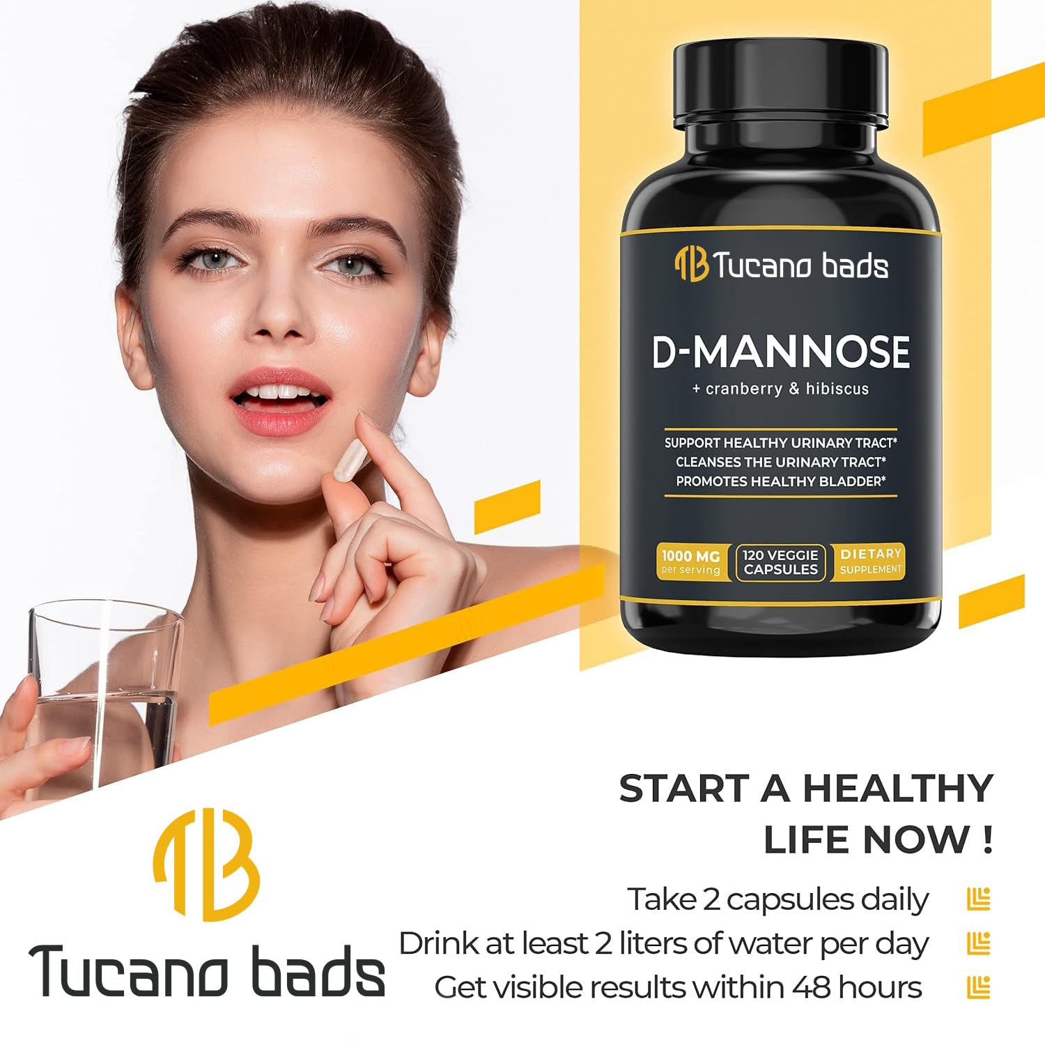Tucano Bads Cranberry D Mannose Supplement packaging