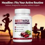 Tufonra Beetroot Capsules displayed with healthy foods
