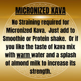 TUI KAVA Micronized Noble Kava Root Powder 100g close-up of powder