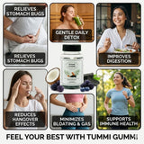 Tummi Gummi Charcoal Gummies berry flavour label