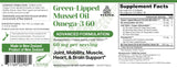 TURNER GLMO Omega-3 Green-Lipped Mussel Oil packaging and capsules