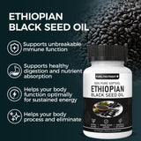 TUVAAZ Black Seed Oil Softgels close-up of capsules