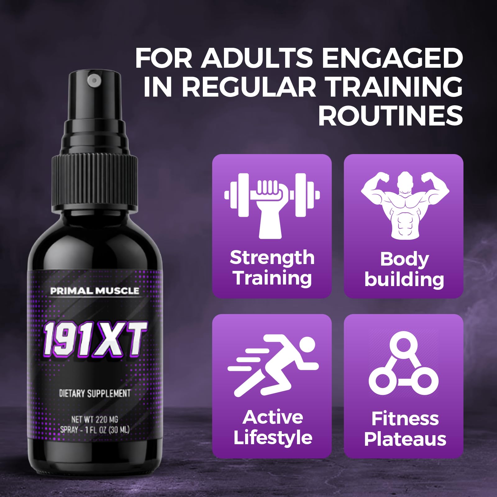 TUVAAZ Zinc Spray alongside fitness equipment