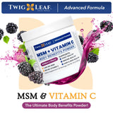 Twig & Leaf MSM Powder in a smoothie