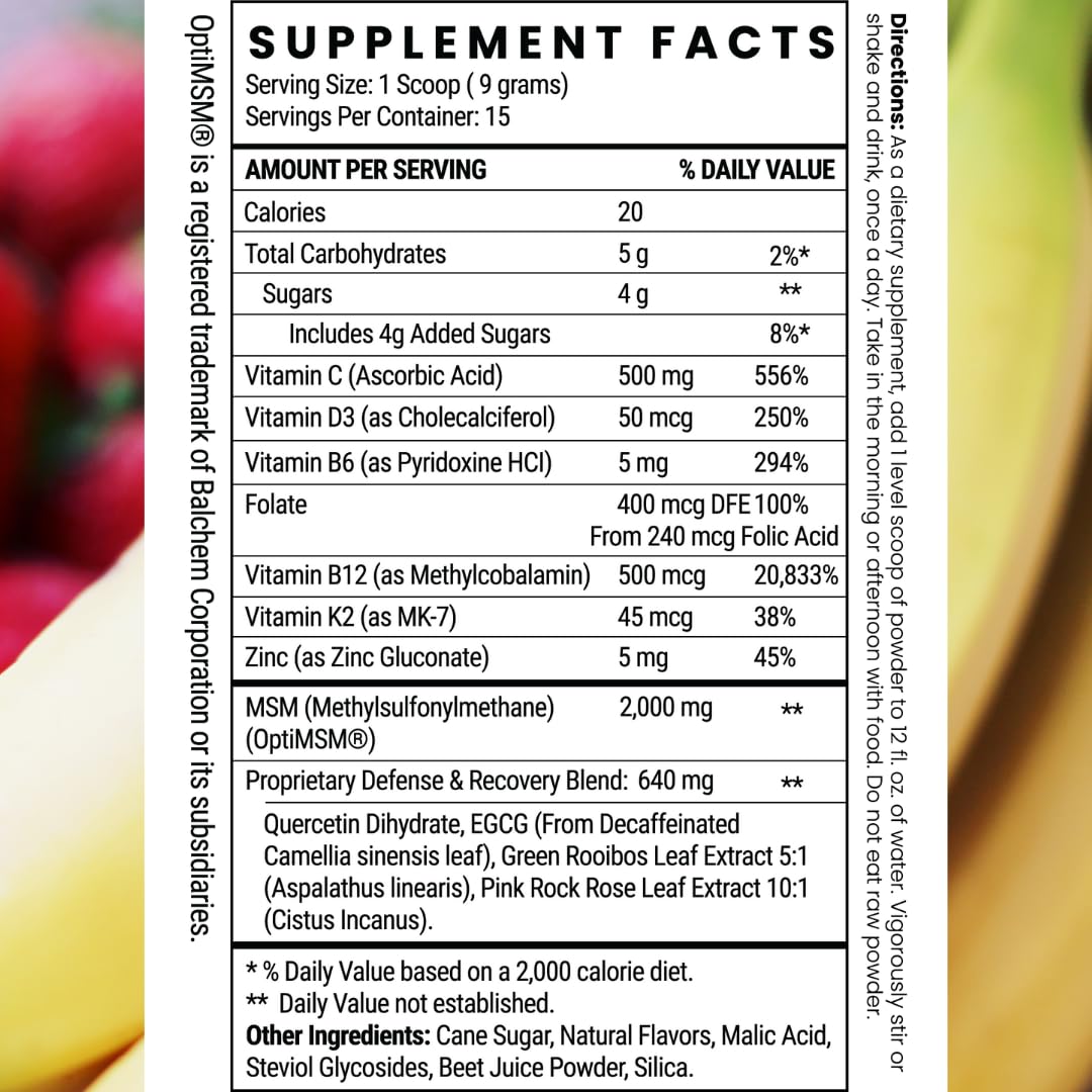 Twig & Leaf Quercetin Powder with a measuring scoop