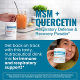 Twig & Leaf Quercetin Powder with fresh strawberries and bananas