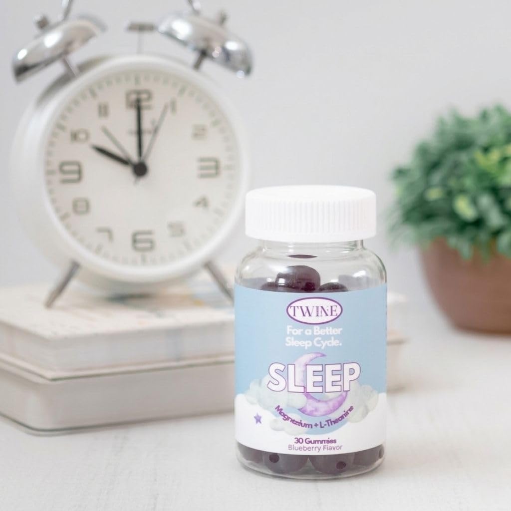 TWINE Sleep Gummies packaging with nutritional information