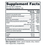 Twinlab B-Complex Energy Support Supplement back view