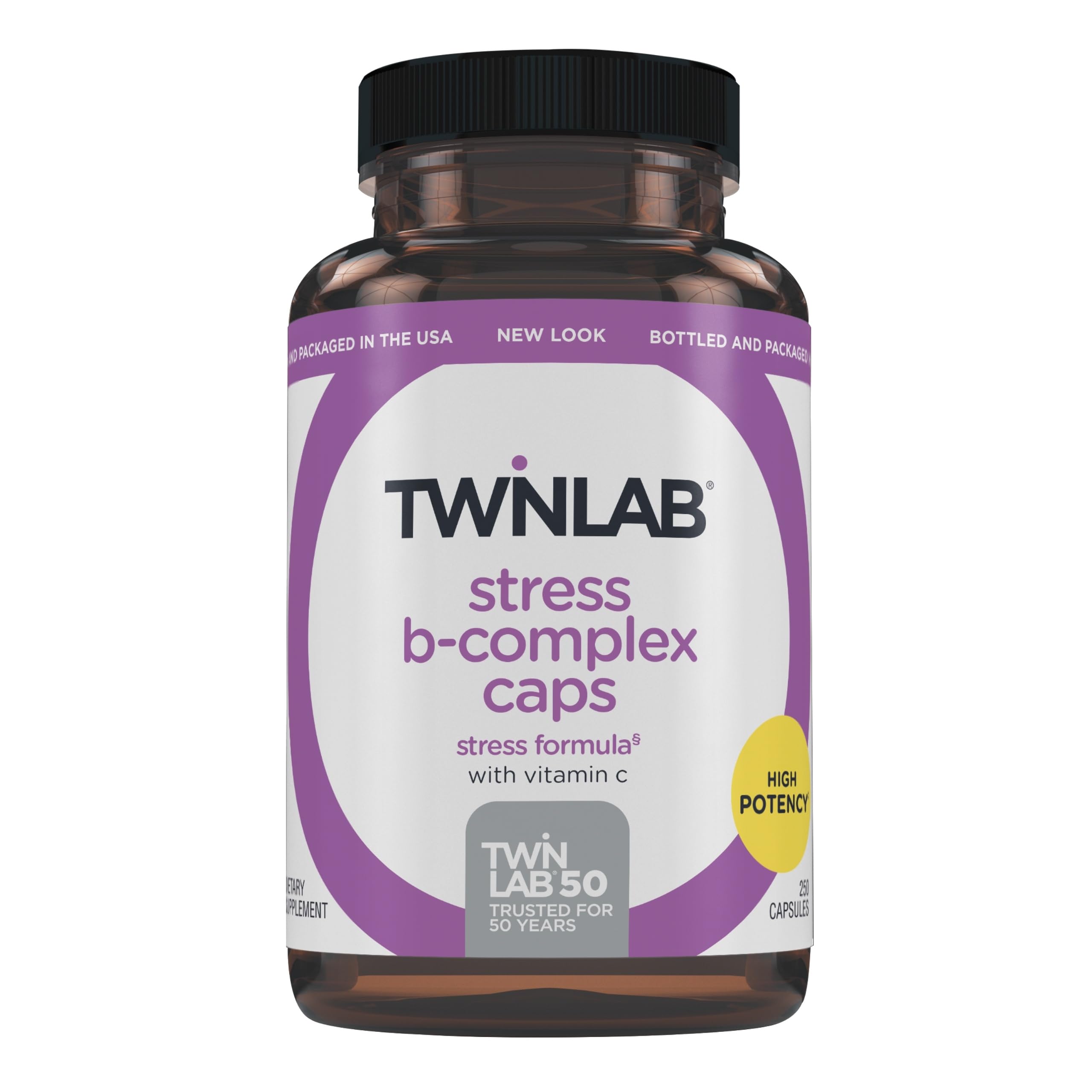 Twinlab B-Complex Energy Support Supplement front view