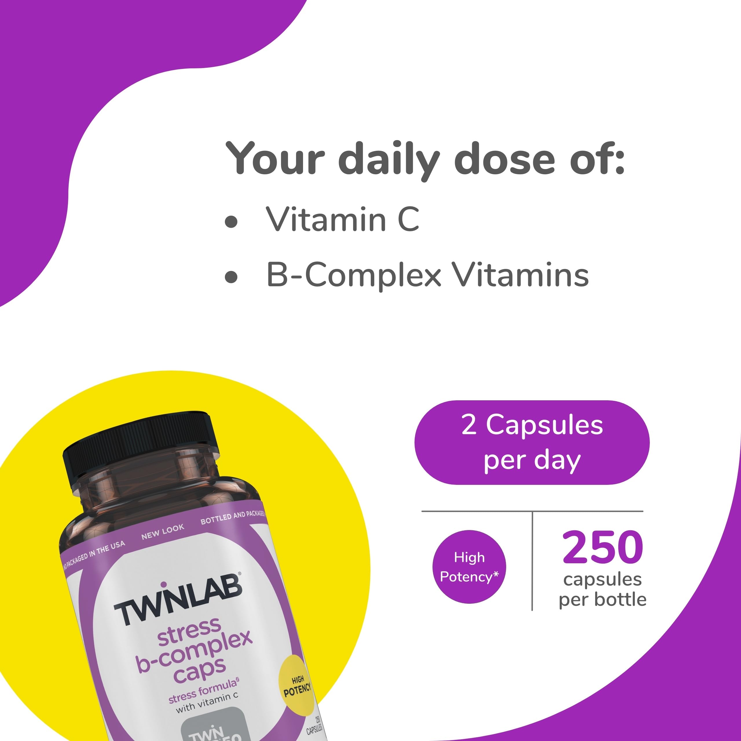 Twinlab B-Complex Energy Support Supplement side view