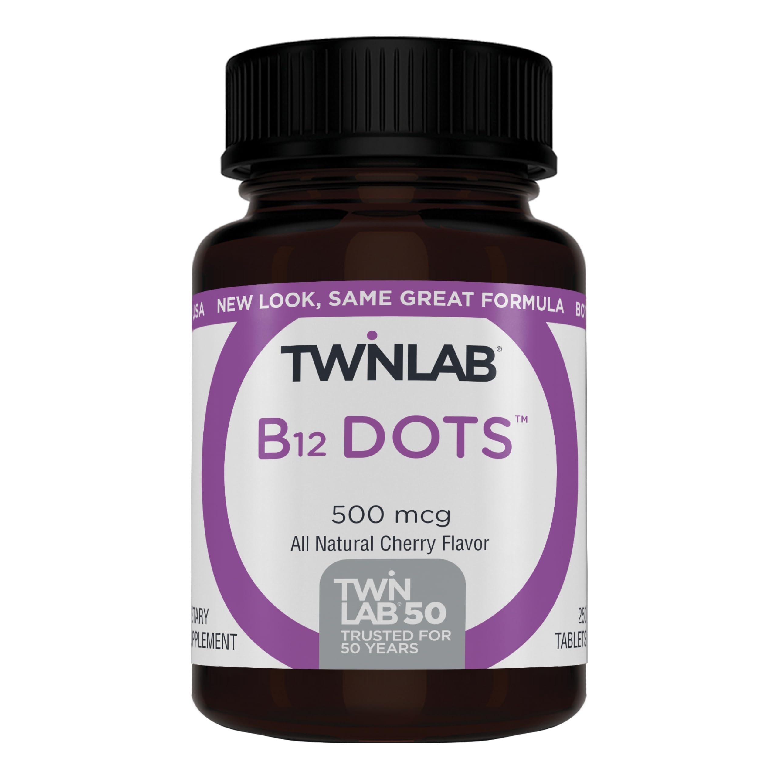 Twinlab B12 Vitamin Supplement 500mcg front view