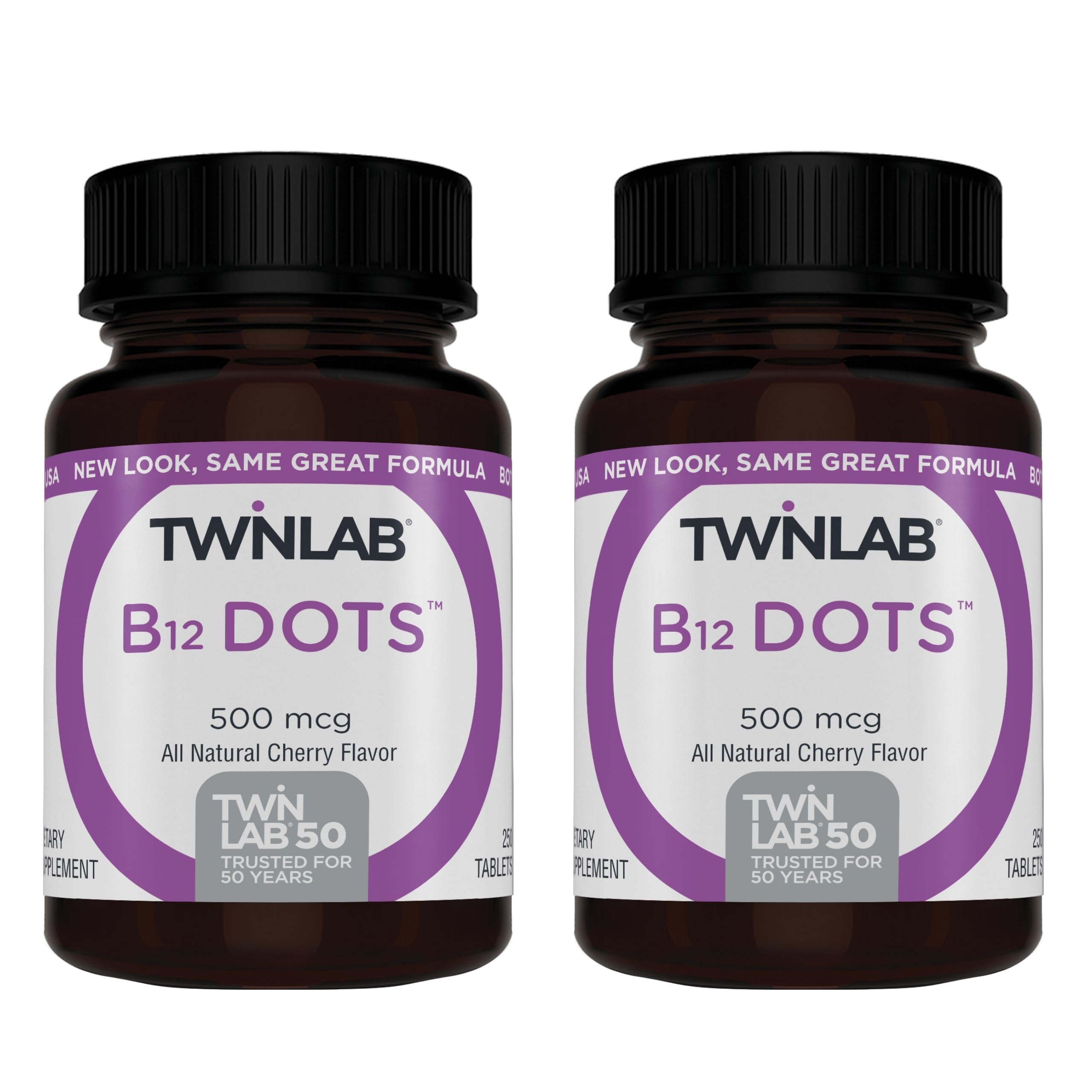 Twinlab B12 Vitamin Supplement 500mcg front view