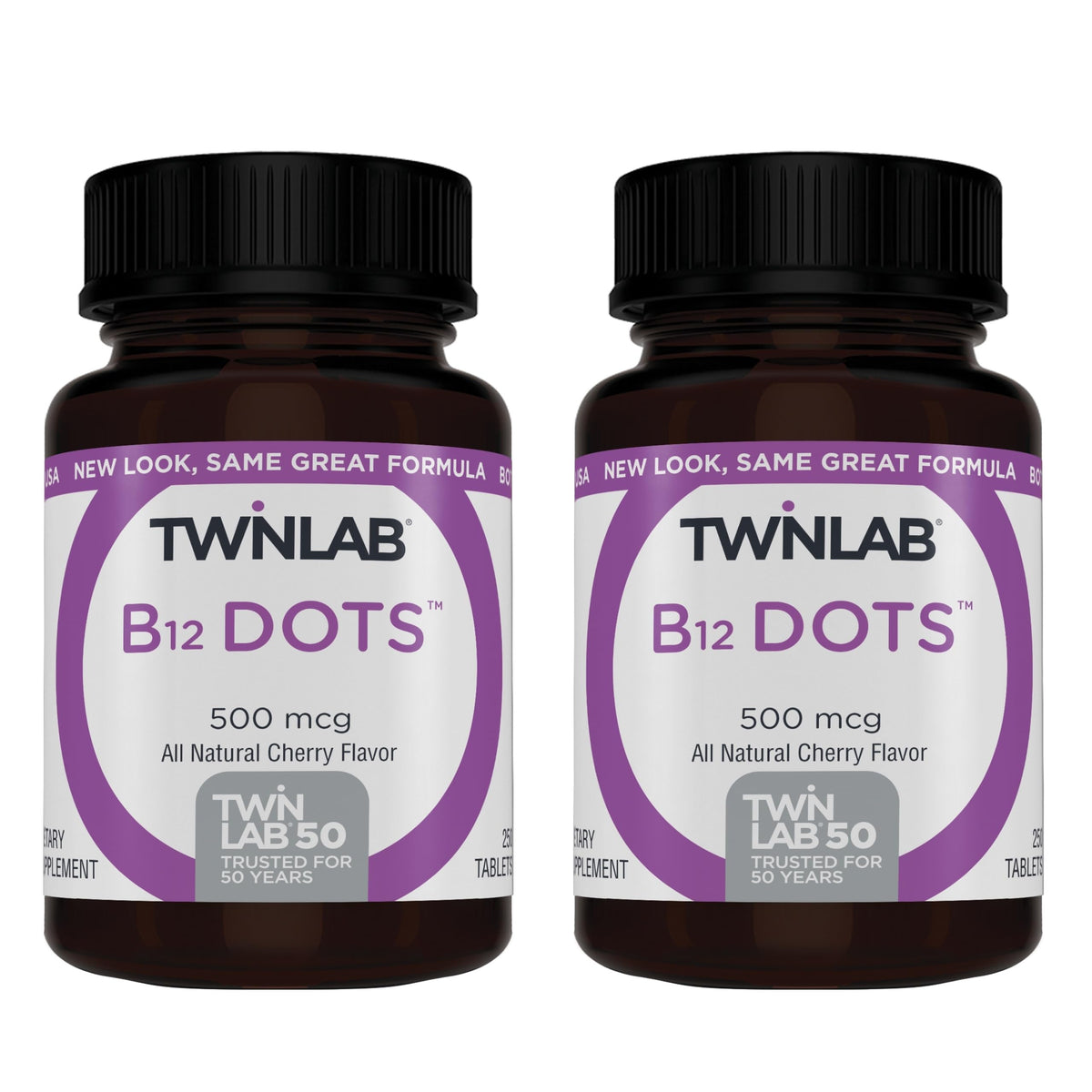 Twinlab B12 Vitamin Supplement 500mcg front view
