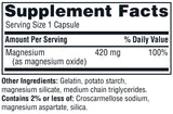 Twinlab Magnesium Caps 420mg bottle side view