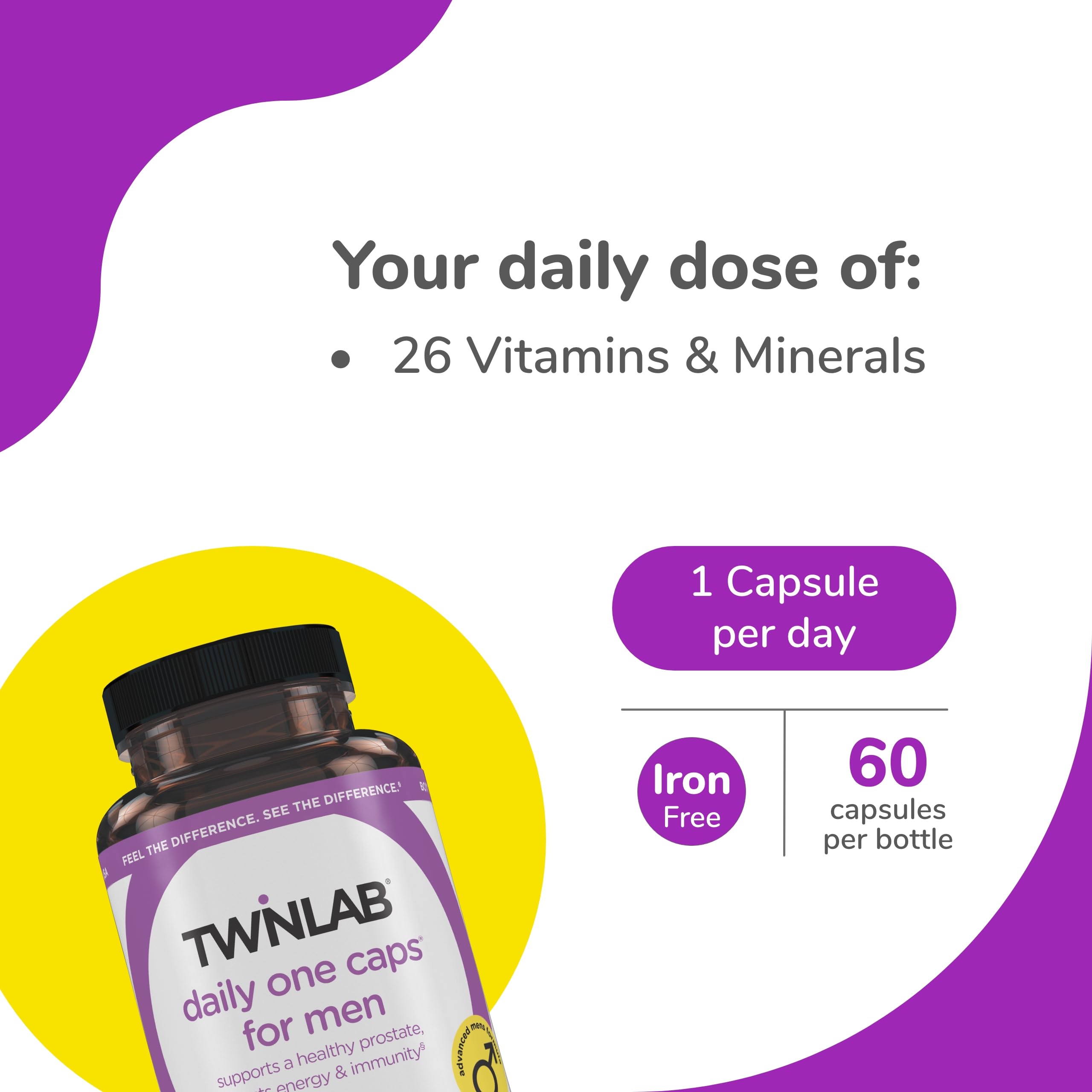 Twinlab Men's Multivitamin 100g back view