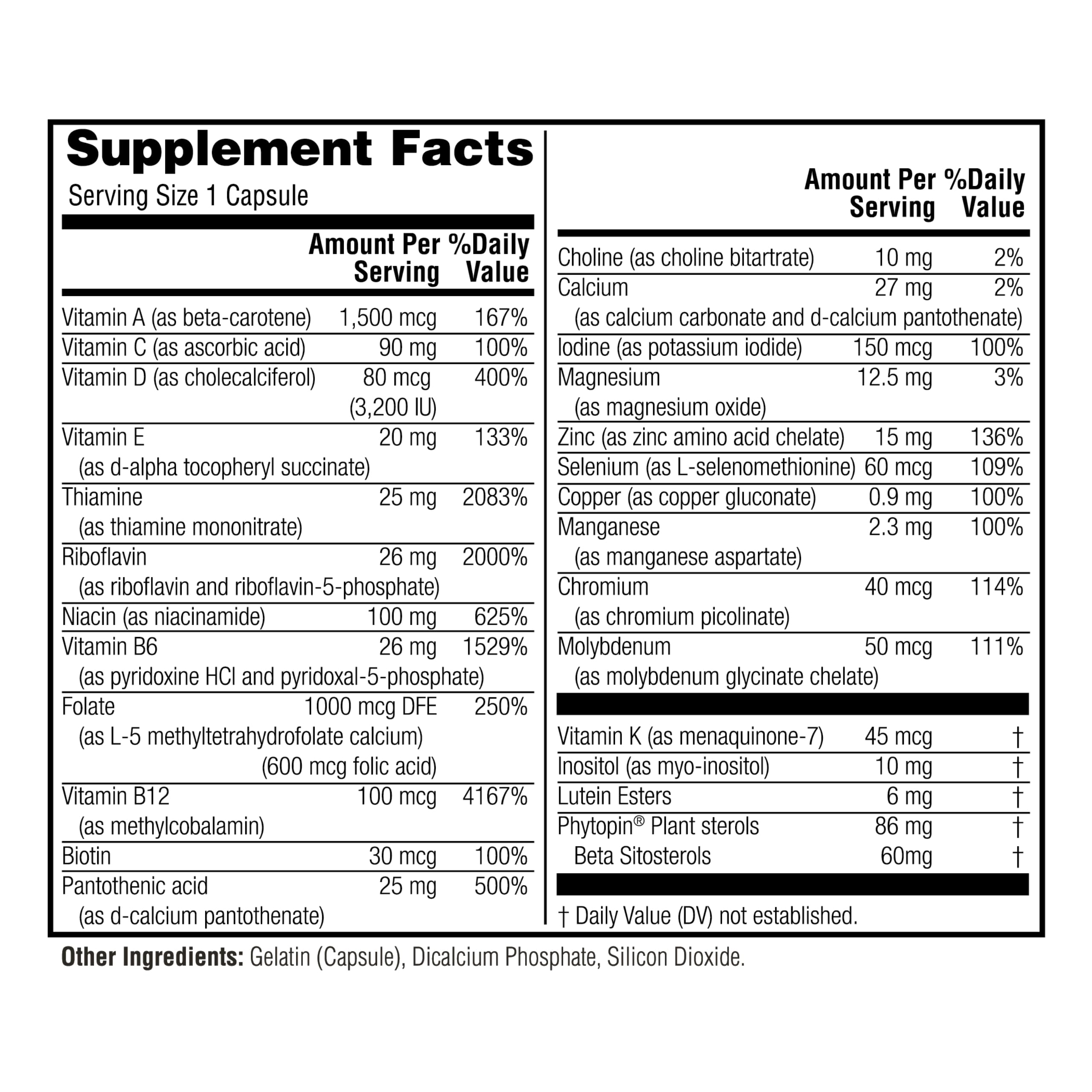 Twinlab Men's Multivitamin 100g side view