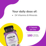 Twinlab Multivitamin & Mineral Supplement capsule close-up