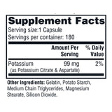 Twinlab Potassium Citrate Supplement 99mg side view