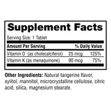 Twinlab Vitamin D3 + K2 Dots side view showing tablet