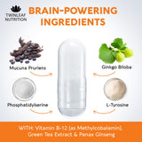 TWINLEAF NUTRITION 5-HTP Brain Food Supplement ingredients list