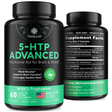 TWINLEAF NUTRITION 5-HTP supplement front view with packaging