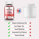 Two bottles of MaxHemp Creatine Gummies, each containing 80 chews