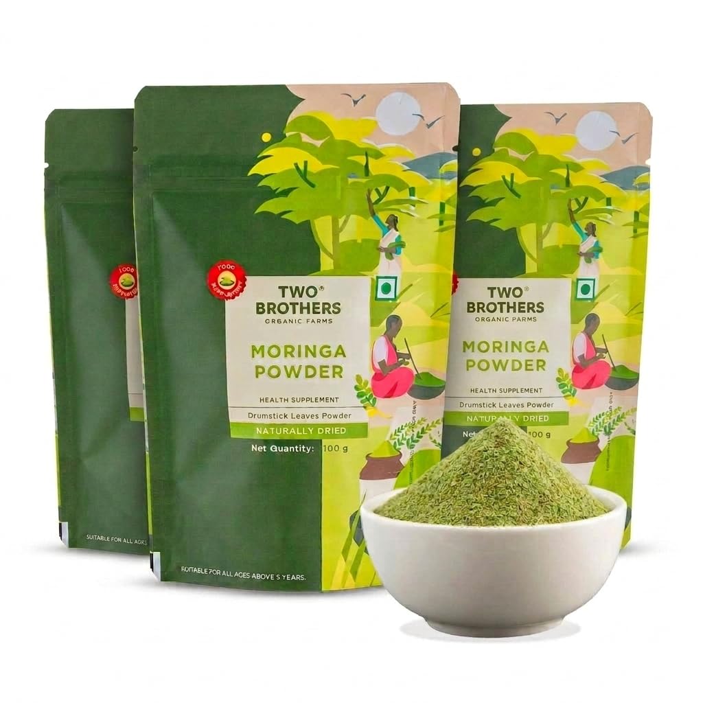 Two Brothers India Farms Moringa Powder 431g front view