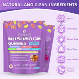 TWOHHACC Mushroom Gummies packaging back view