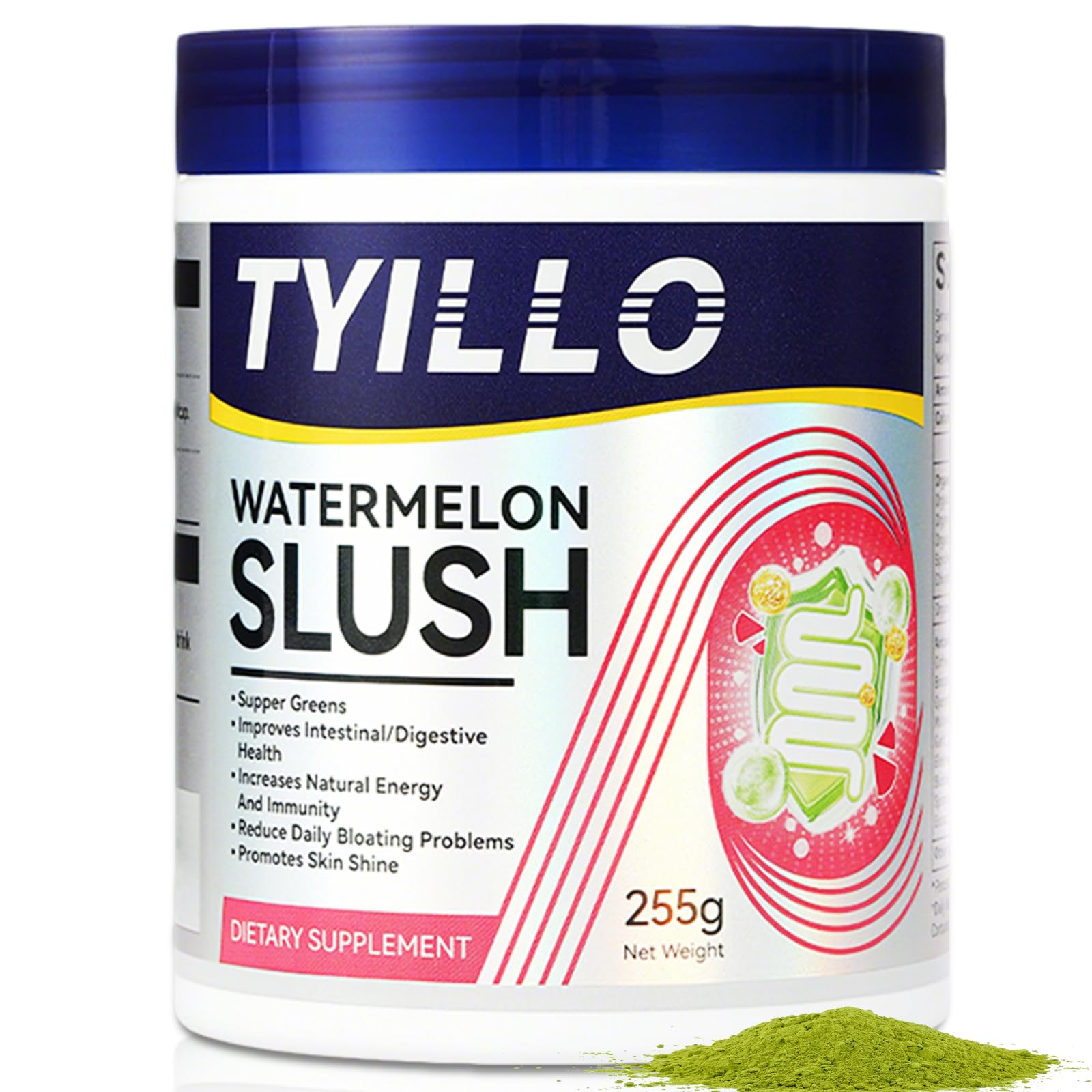 Tyillo Superfood Greens Powder 331g front view