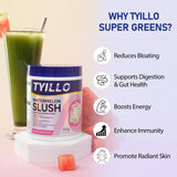 Tyillo Superfood Greens Powder 331g packaging