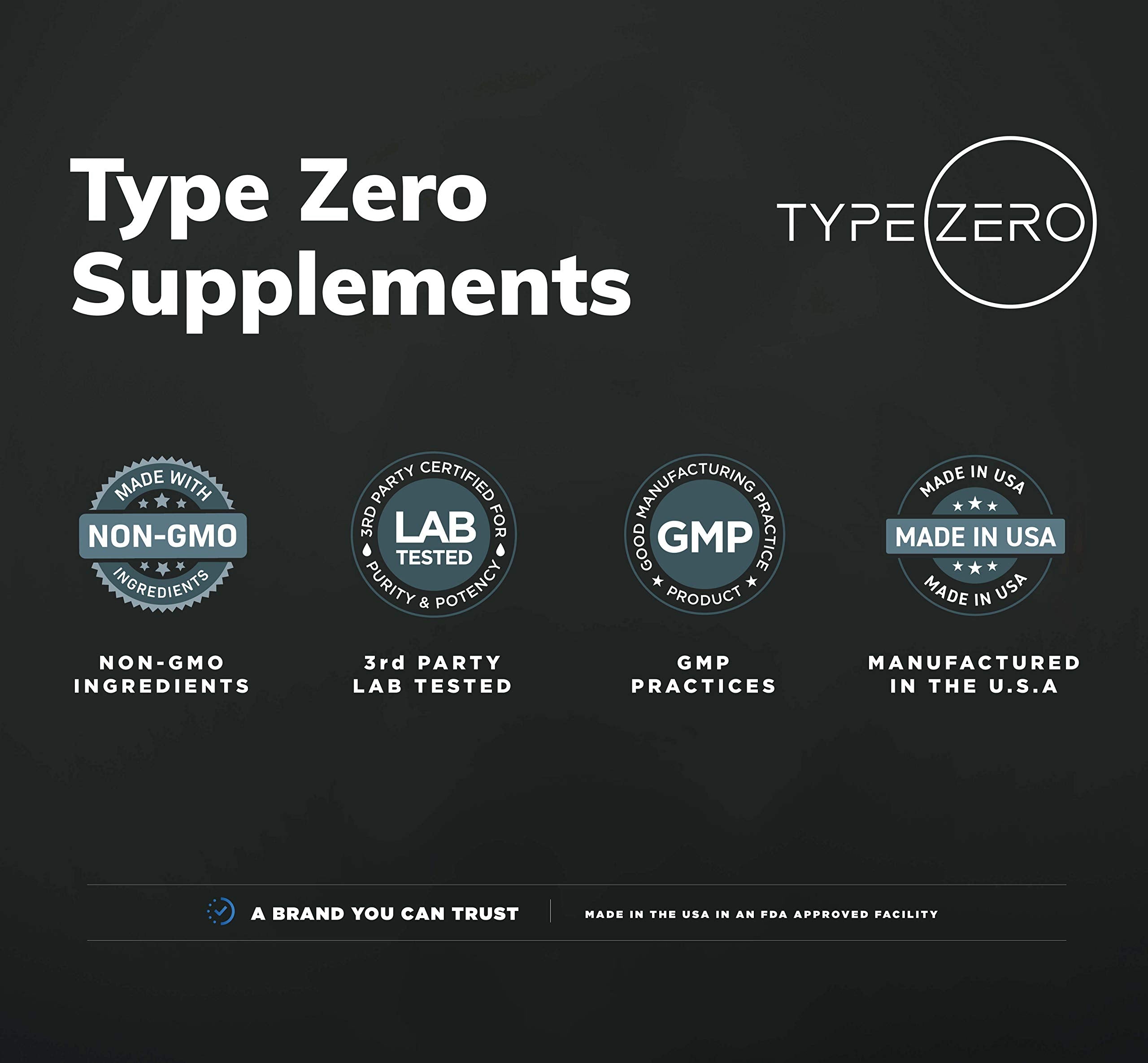 Type Zero Alpha GPC bottle on a wooden table